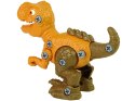 LEAN Toys Zestaw Dinozaur Tyranozaur Rex z Jajkiem DIY Śrubokręt Pomarańczowy