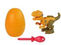 LEAN Toys Zestaw Dinozaur Tyranozaur Rex z Jajkiem DIY Śrubokręt Pomarańczowy