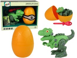 LEAN Toys Zestaw Dinozaur Tyranozaur Rex z Jajkiem DIY Śrubokręt Zielony