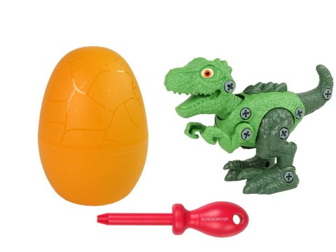 LEAN Toys Zestaw Dinozaur Tyranozaur Rex z Jajkiem DIY Śrubokręt Zielony LEAN Toys Zestaw Dinozaur Tyranozaur Rex z Jajkiem DIY Śrubokręt Zielony