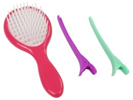 LEAN Toys Zestaw Do Farbowania Włosów Prostownica Pasemka 6 Kolorów