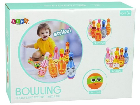 LEAN Toys Zestaw Do Gry Miękkie Kręgle 6 Sztuk Kolorowe Kula Liczby LEAN Toys Zestaw Do Gry Miękkie Kręgle 6 Sztuk Kolorowe Kula Liczby