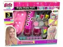 LEAN Toys Zestaw Do Malowania Paznokci Dozownik Brokatu Lakier do Paznokci Naklejki