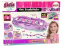 LEAN Toys Zestaw Do Robienia Bransoletek Kolorowe Koraliki Pojemnik Kreator