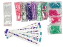 LEAN Toys Zestaw Do Robienia Bransoletek Kolorowe Koraliki Pojemnik Kreator
