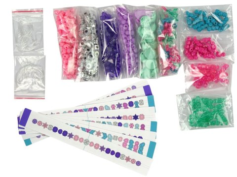 LEAN Toys Zestaw Do Robienia Bransoletek Kolorowe Koraliki Pojemnik Kreator LEAN Toys Zestaw Do Robienia Bransoletek Kolorowe Koraliki Pojemnik Kreator