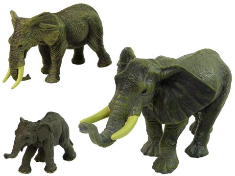 LEAN Toys Zestaw Figurek Afryka Słonie Tygrysy Dzikie Zwierzęta LEAN Toys Zestaw Figurek Afryka Słonie Tygrysy Dzikie Zwierzęta