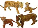 LEAN Toys Zestaw Figurek Afryka Słonie Tygrysy Dzikie Zwierzęta