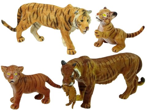 LEAN Toys Zestaw Figurek Afryka Słonie Tygrysy Dzikie Zwierzęta LEAN Toys Zestaw Figurek Afryka Słonie Tygrysy Dzikie Zwierzęta