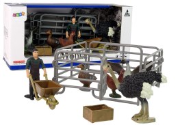 LEAN Toys Zestaw Figurek Zwierzęta Domowe na Farmie Rolnik Ptaki