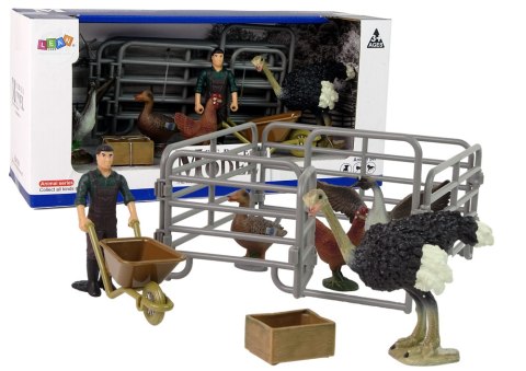 LEAN Toys Zestaw Figurek Zwierzęta Domowe na Farmie Rolnik Ptaki LEAN Toys Zestaw Figurek Zwierzęta Domowe na Farmie Rolnik Ptaki