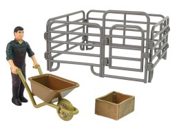 LEAN Toys Zestaw Figurek Zwierzęta Domowe na Farmie Rolnik Ptaki