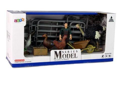 LEAN Toys Zestaw Figurek Zwierzęta Domowe na Farmie Rolnik Ptaki LEAN Toys Zestaw Figurek Zwierzęta Domowe na Farmie Rolnik Ptaki