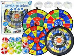 LEAN Toys Zestaw Gier Dart Tarcza 36 cm Piłki na Rzepy
