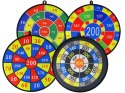 LEAN Toys Zestaw Gier Dart Tarcza 36 cm Piłki na Rzepy