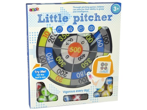LEAN Toys Zestaw Gier Dart Tarcza 36 cm Piłki na Rzepy LEAN Toys Zestaw Gier Dart Tarcza 36 cm Piłki na Rzepy
