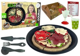 LEAN Toys Zestaw Pizza Dodatki Kuchnia Jedzenie Do Zabawy