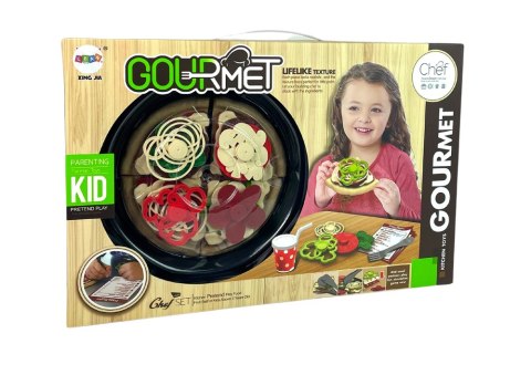 LEAN Toys Zestaw Pizza Dodatki Kuchnia Jedzenie Do Zabawy LEAN Toys Zestaw Pizza Dodatki Kuchnia Jedzenie Do Zabawy