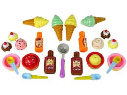 LEAN Toys Zestaw Słodkości Lody Babeczki Sosy Łyżeczki