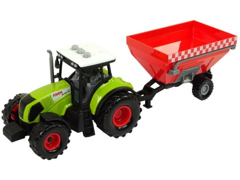 LEAN Toys Zestaw Trzech Traktorów Naczepy Opryskiwacz Farma Ciągnik LEAN Toys Zestaw Trzech Traktorów Naczepy Opryskiwacz Farma Ciągnik