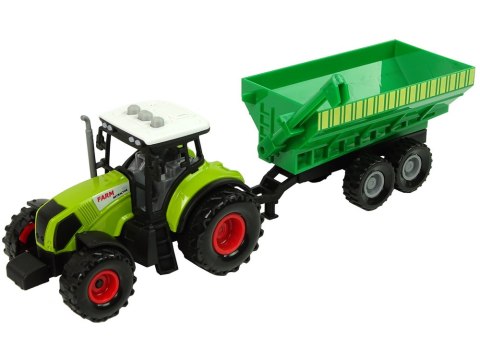 LEAN Toys Zestaw Trzech Traktorów Naczepy Opryskiwacz Farma Ciągnik LEAN Toys Zestaw Trzech Traktorów Naczepy Opryskiwacz Farma Ciągnik