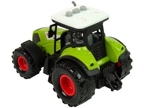 LEAN Toys Zestaw Trzech Traktorów Naczepy Opryskiwacz Farma Ciągnik LEAN Toys Zestaw Trzech Traktorów Naczepy Opryskiwacz Farma Ciągnik