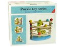 LEAN Toys Zjeżdżalnia Piłeczek Żyrafa Drewniana Koraliki