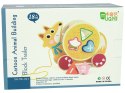 LEAN Toys Żółw Do Ciągnięcia Na Kółkach Sorter Klocki Drewniane