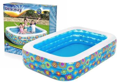 Bestway Basen Dmuchany Kwiaty 229 x 152 x 56 cm Bestway 54120 Bestway Basen Dmuchany Kwiaty 229 x 152 x 56 cm Bestway 54120