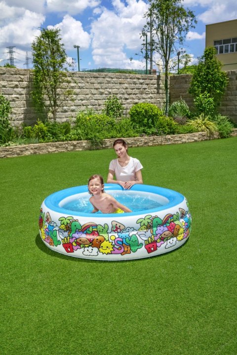 Bestway Basen Dmuchany Okrągły 152 cm x 51 cm Bestway 51121 Bestway Basen Dmuchany Okrągły 152 cm x 51 cm Bestway 51121