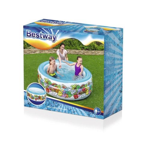 Bestway Basen Dmuchany Okrągły 152 cm x 51 cm Bestway 51121 Bestway Basen Dmuchany Okrągły 152 cm x 51 cm Bestway 51121