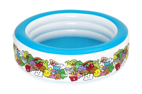 Bestway Basen Dmuchany Okrągły 196 cm x 53 cm Bestway 51122 Bestway Basen Dmuchany Okrągły 196 cm x 53 cm Bestway 51122