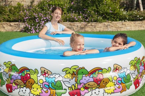 Bestway Basen Dmuchany Okrągły 196 cm x 53 cm Bestway 51122 Bestway Basen Dmuchany Okrągły 196 cm x 53 cm Bestway 51122