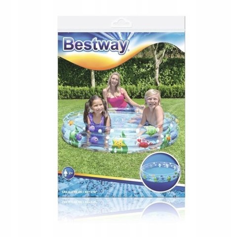 Bestway Basen Dmuchany Świat Morski Dla Dzieci 152 x 30 cm Bestway 51004 Bestway Basen Dmuchany Świat Morski Dla Dzieci 152 x 30 cm Bestway 51004