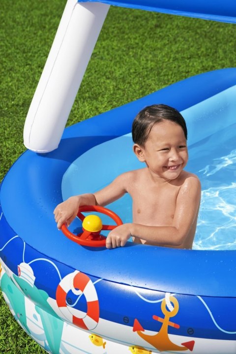Bestway Basen Dmuchany Z Daszkiem 213 x 155 x 132 cm Bestway 54370 Bestway Basen Dmuchany Z Daszkiem 213 x 155 x 132 cm Bestway 54370