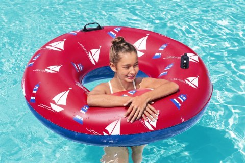 Bestway Dmuchane Koło Do Pływania 119 cm Czerwone Bestway 36353 Bestway Dmuchane Koło Do Pływania 119 cm Czerwone Bestway 36353