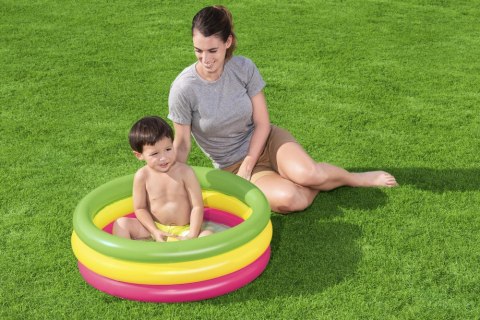 Bestway Dmuchany Basenik Tęczowy 70 cm x 24 cm Bestway 51128 Bestway Dmuchany Basenik Tęczowy 70 cm x 24 cm Bestway 51128