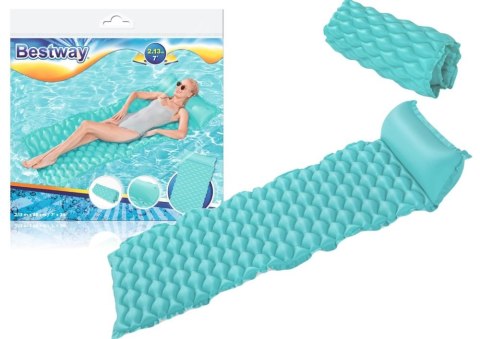 Bestway Dmuchany Materac Plażowy Turkusowy 213 x 86 cm Bestway 44020 Bestway Dmuchany Materac Plażowy Turkusowy 213 x 86 cm Bestway 44020