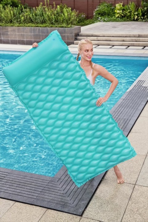 Bestway Dmuchany Materac Plażowy Turkusowy 213 x 86 cm Bestway 44020 Bestway Dmuchany Materac Plażowy Turkusowy 213 x 86 cm Bestway 44020