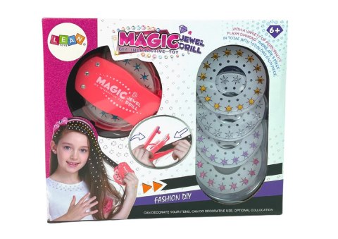 LEAN Toys Zestaw Biżuteria Ozdoby Do Włosów Diamenciki Aplikator LEAN Toys Zestaw Biżuteria Ozdoby Do Włosów Diamenciki Aplikator