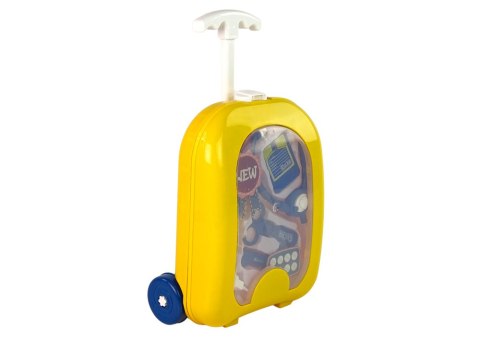LEAN Toys Zestaw Lekarski w Plecaku Doktor Stetoskop Nożyczki Żółty LEAN Toys Zestaw Lekarski w Plecaku Doktor Stetoskop Nożyczki Żółty