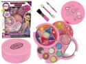 LEAN Toys Zestaw Piękności Okrągła Paletka Błyszczyk Róż