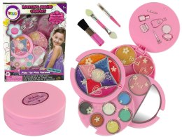 LEAN Toys Zestaw Piękności Okrągła Paletka Błyszczyk Róż