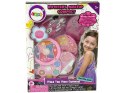 LEAN Toys Zestaw Piękności Okrągła Paletka Błyszczyk Róż