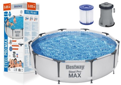 Bestway Basen Ogrodowy Stelażowy 305 x 76 cm Bestway 56408 Bestway Basen Ogrodowy Stelażowy 305 x 76 cm Bestway 56408