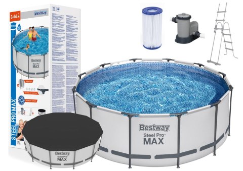Bestway Basen Ogrodowy Stelażowy 366 x 122 cm Bestway 56420 Bestway Basen Ogrodowy Stelażowy 366 x 122 cm Bestway 56420