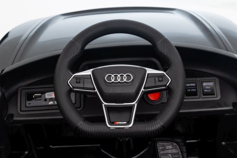 LEAN CARS Auto Na Akumulator Audi E- Tron GT Czarne QLS-6888 LEAN CARS Auto Na Akumulator Audi E- Tron GT Czarne QLS-6888