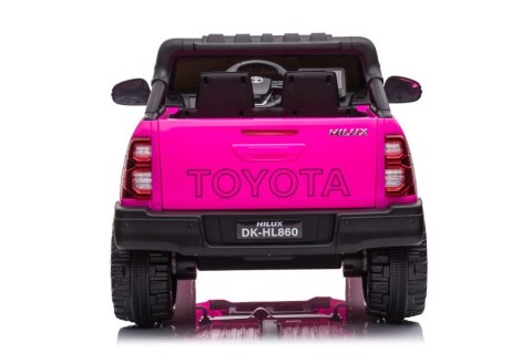 LEAN CARS Auto Na Akumulator Toyota Hilux DK-HL860 Różowe LEAN CARS Auto Na Akumulator Toyota Hilux DK-HL860 Różowe