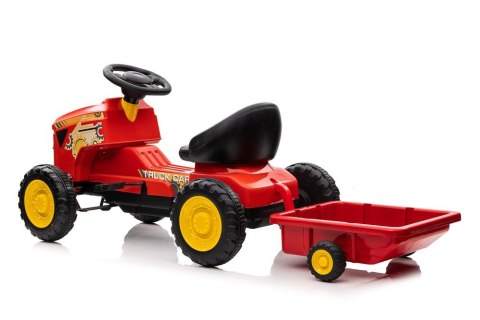 LEAN CARS Traktor na pedały G206 Czerwony LEAN CARS Traktor na pedały G206 Czerwony