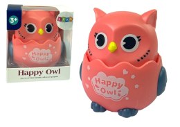 LEAN TOYS Sówka Malucha Sensoryczna Różowa